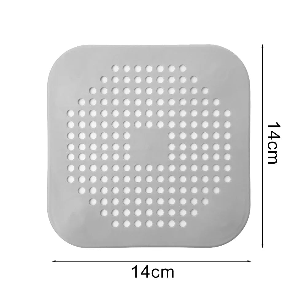 Silicone Drain Hair Catcher & Sink Strainer - Universal Anti-Clog Plug Stopper for Shower, Bathtub & Kitchen - Durable Multi-Functional Filter
