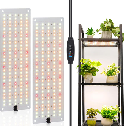 LED Grow Light, Full Spectrum Grow Light with 4 Dimmable Levels and Auto On/Off Timer, 135 Leds Plant Grow Lamp for Seedlings, Veg, Bloom and Succulents, Ideal for Indoor Plants,One Pack