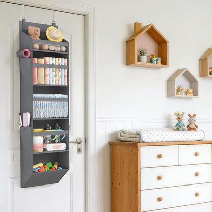 Over the Door Organizer with 5 or 6 or 10 Large Pockets - Hanging Storage Bag for Bedroom, Bathroom & Nursery - Heavy Duty Space-Saver