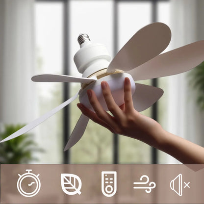 LED 30W or 40W Ceiling Fan Light E27 with Remote Control for Dimming, Suitable for Living Room, Study, Household  Use 85-265V