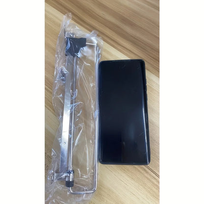 1Pc Pull-Out Wardrobe Clothes Rail - Adjustable Metal Hanging Storage Rod - Retractable Space-Saving Closet Organizer & Drying Rack