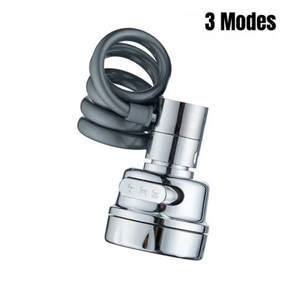 Flexible 360° Swivel Faucet Extension | Splash-Proof Multi-Mode Tap Sprayer | Universal Water-Saving Filter Tube for Easy Sink Cleaning