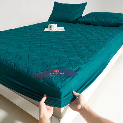 1 PC Premium Breathable Waterproof Mattress Cover(no Pillowcases) | Quiet & Soft Fitted Sheet Design | Deep Pocket Protector for Ultimate Bed Protection