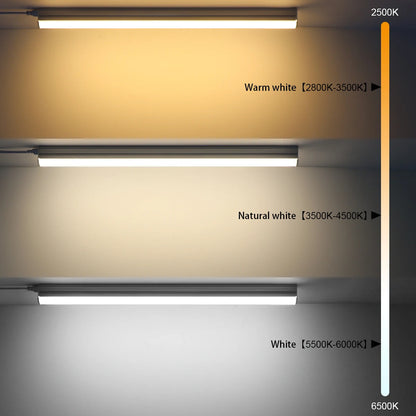 20-Inch T5 LED Tube Light with Switch - 1.64ft Under Cabinet Bar Lamp - Universal 110V-220V Plug-in Ceiling Light for Kitchen & Home