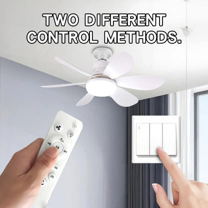 LED 30W or 40W Ceiling Fan Light E27 with Remote Control for Dimming, Suitable for Living Room, Study, Household  Use 85-265V