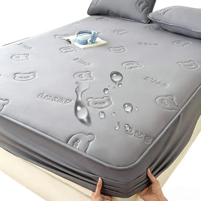 1 PC Premium Breathable Waterproof Mattress Cover(no Pillowcases) | Quiet & Soft Fitted Sheet Design | Deep Pocket Protector for Ultimate Bed Protection