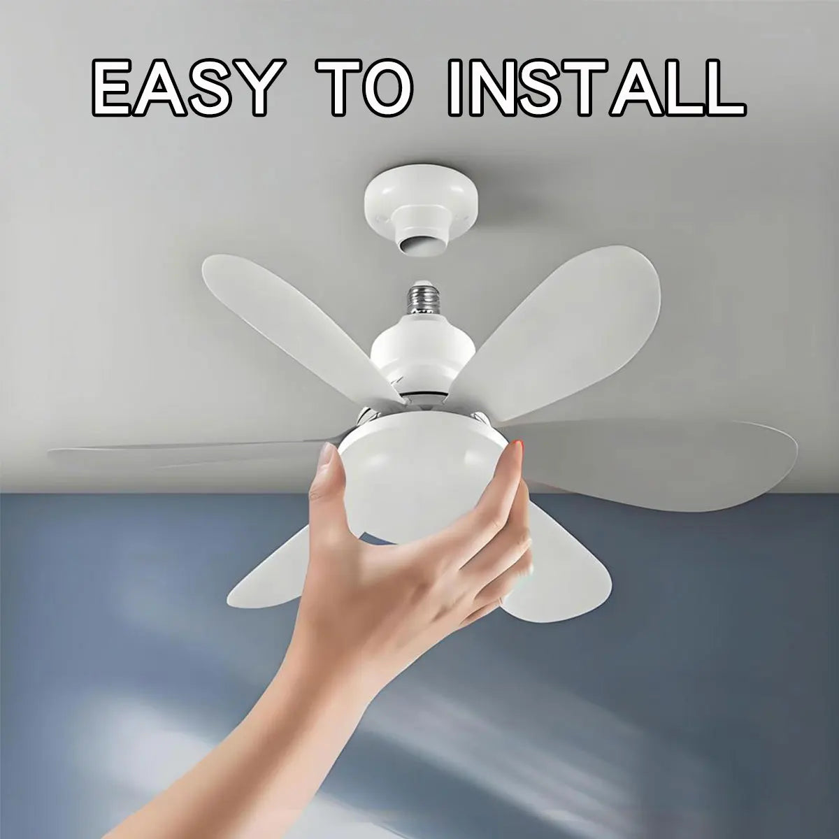 LED 30W or 40W Ceiling Fan Light E27 with Remote Control for Dimming, Suitable for Living Room, Study, Household  Use 85-265V