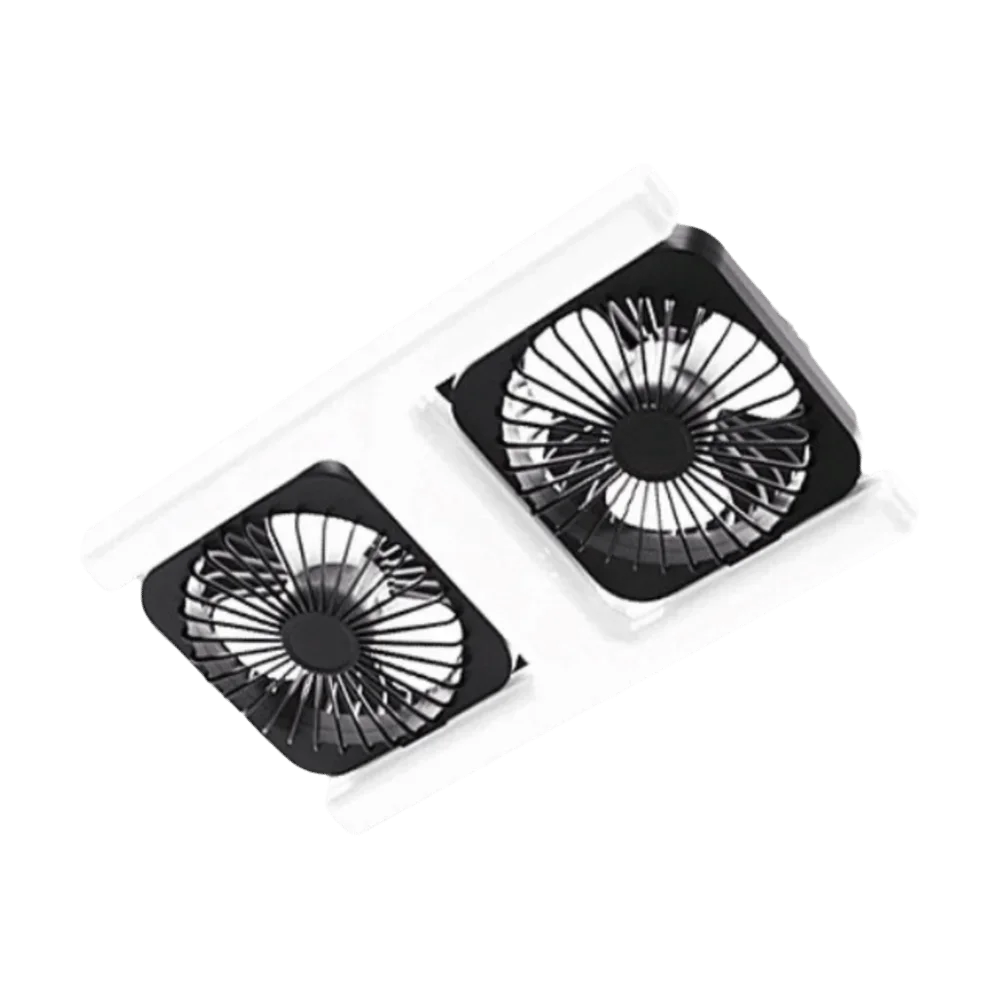 Dual Fan LED Ceiling Fan Light E27 Screw Base Silent Large Airflow Lamp for Bedroom Kitchen Home