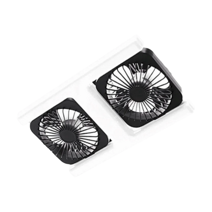 Dual Fan LED Ceiling Fan Light E27 Screw Base Silent Large Airflow Lamp for Bedroom Kitchen Home