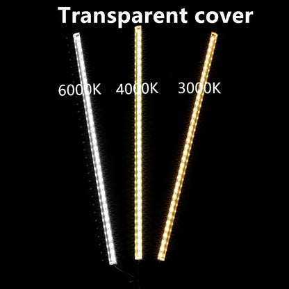 Premium LED Aluminum Channel & Light Bar Set | 50cm Rigid Strip Light for Home Decor | U/V-Shape Corner & Flat Mounts | 12V 5730 SMD