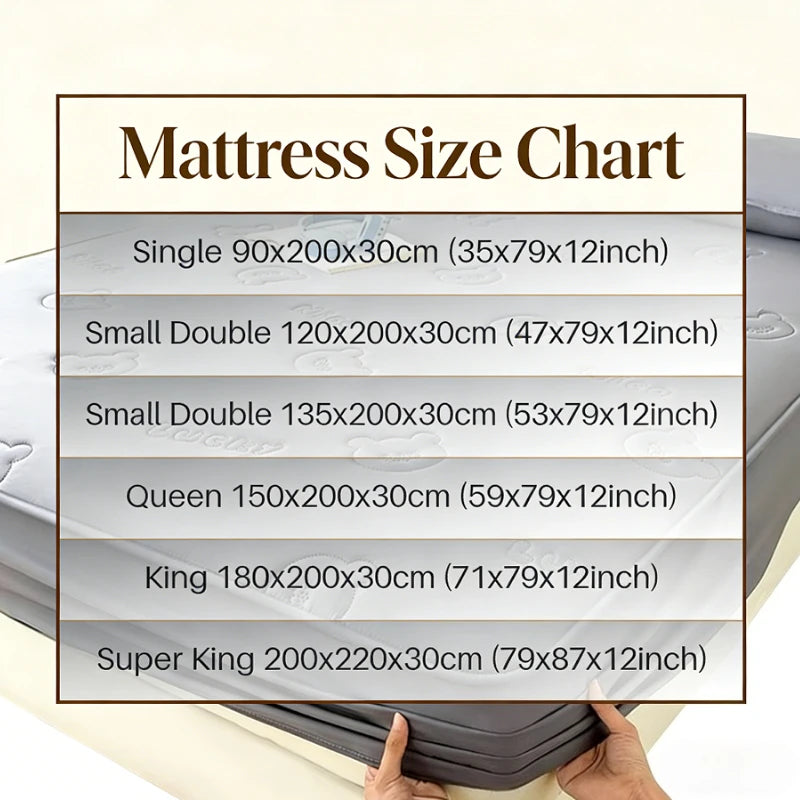 1 PC Premium Breathable Waterproof Mattress Cover(no Pillowcases) | Quiet & Soft Fitted Sheet Design | Deep Pocket Protector for Ultimate Bed Protection