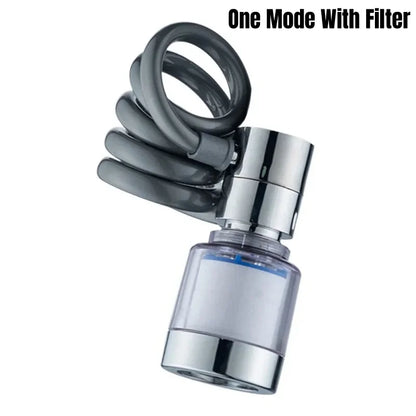 Flexible 360° Swivel Faucet Extension | Splash-Proof Multi-Mode Tap Sprayer | Universal Water-Saving Filter Tube for Easy Sink Cleaning