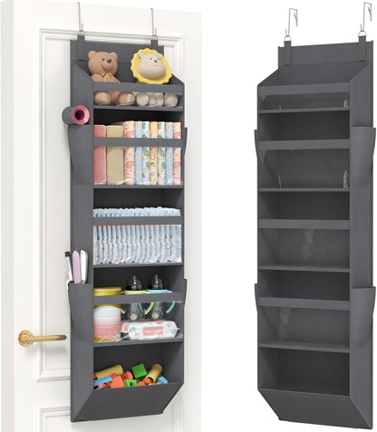 Over the Door Organizer with 5 or 6 or 10 Large Pockets - Hanging Storage Bag for Bedroom, Bathroom & Nursery - Heavy Duty Space-Saver
