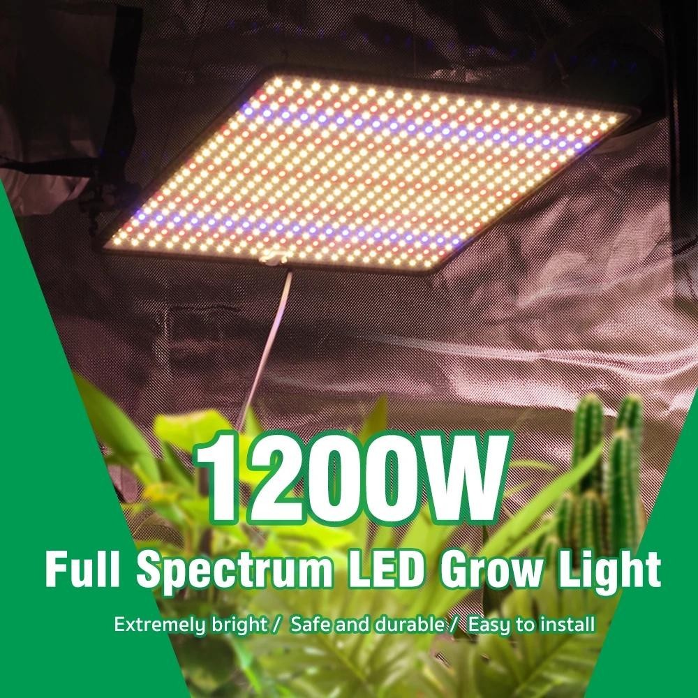 Grow Light 1200W Full Spectrum LED for Indoor Plant Growth 4X4 Ft Coverage Area