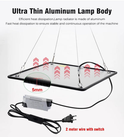 Grow Light 1200W Full Spectrum LED for Indoor Plant Growth 4X4 Ft Coverage Area